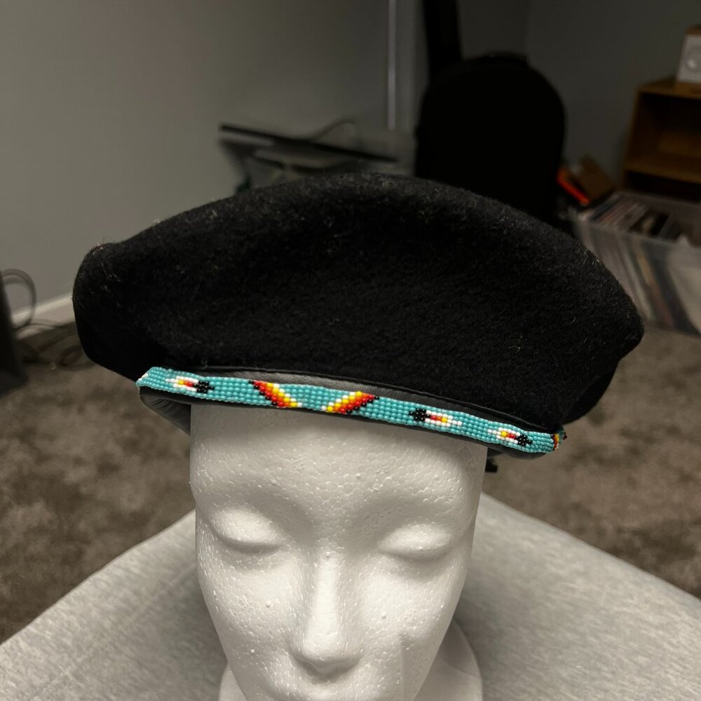 Black Wool Beret